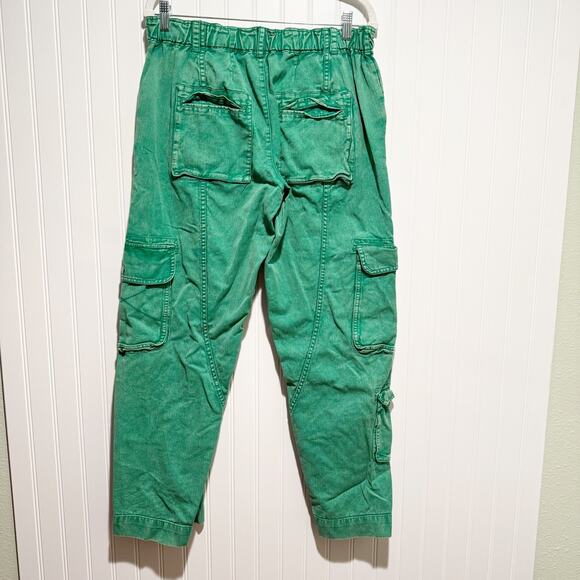 Free People We The Free Tahiti Cargo Pants Green Size Small - Picture 7 of 8